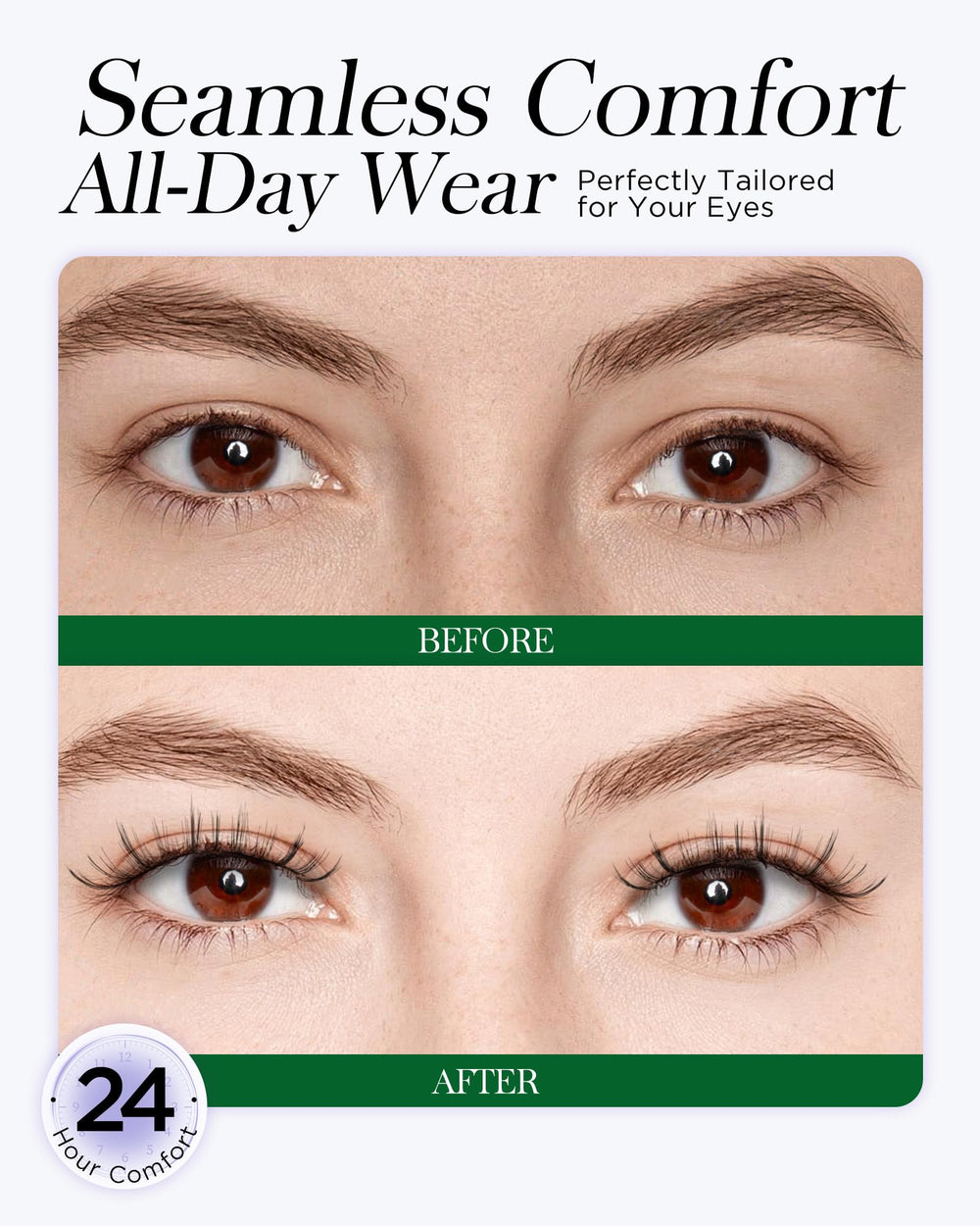 BEYELIAN durable lashes stay put through daily activities with full appearance