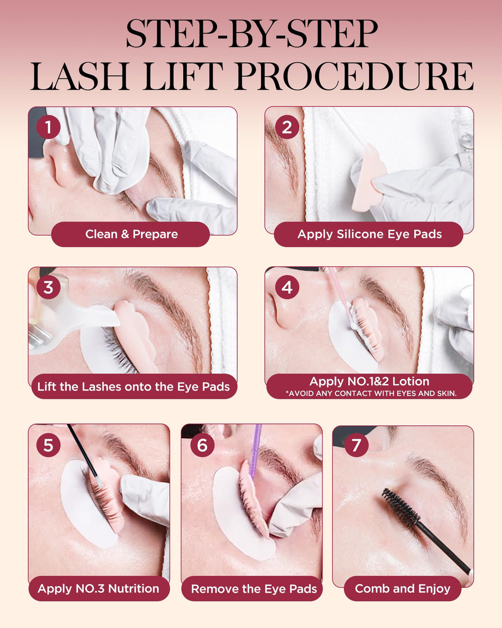 BEYELIAN Lash Lift Kit contents laid out for DIY or professional use.