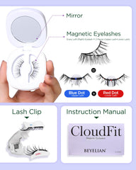 BEYELIAN magnetic eyelashes packaging displays complete kit for easy on-the-go lash upgrades.