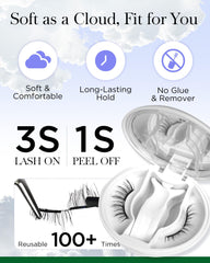 BEYELIAN no-glue required lashes reduce irritation and simplify removal