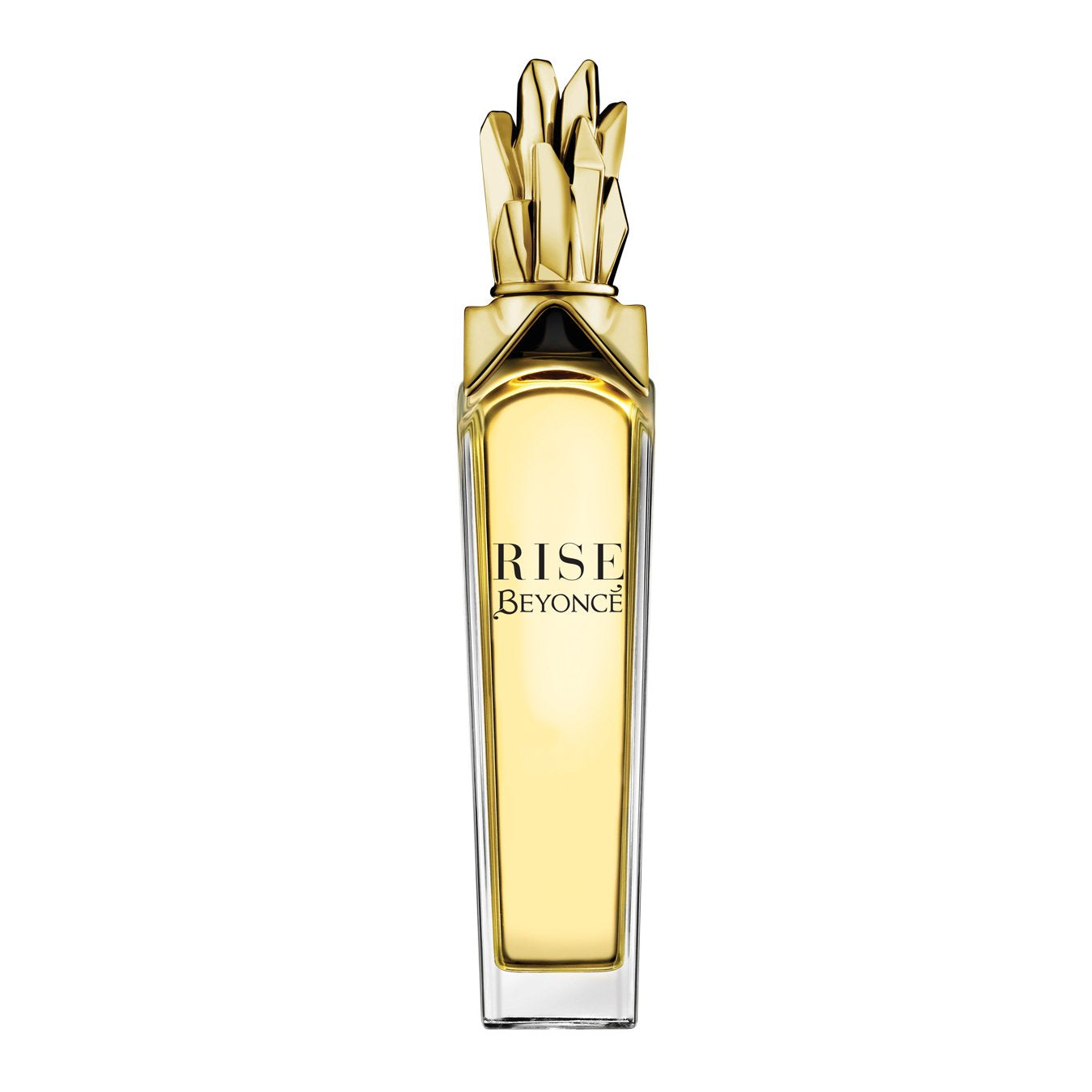 Beyoncé Rise Eau de Parfum bottle closeup for confident daily wear.
