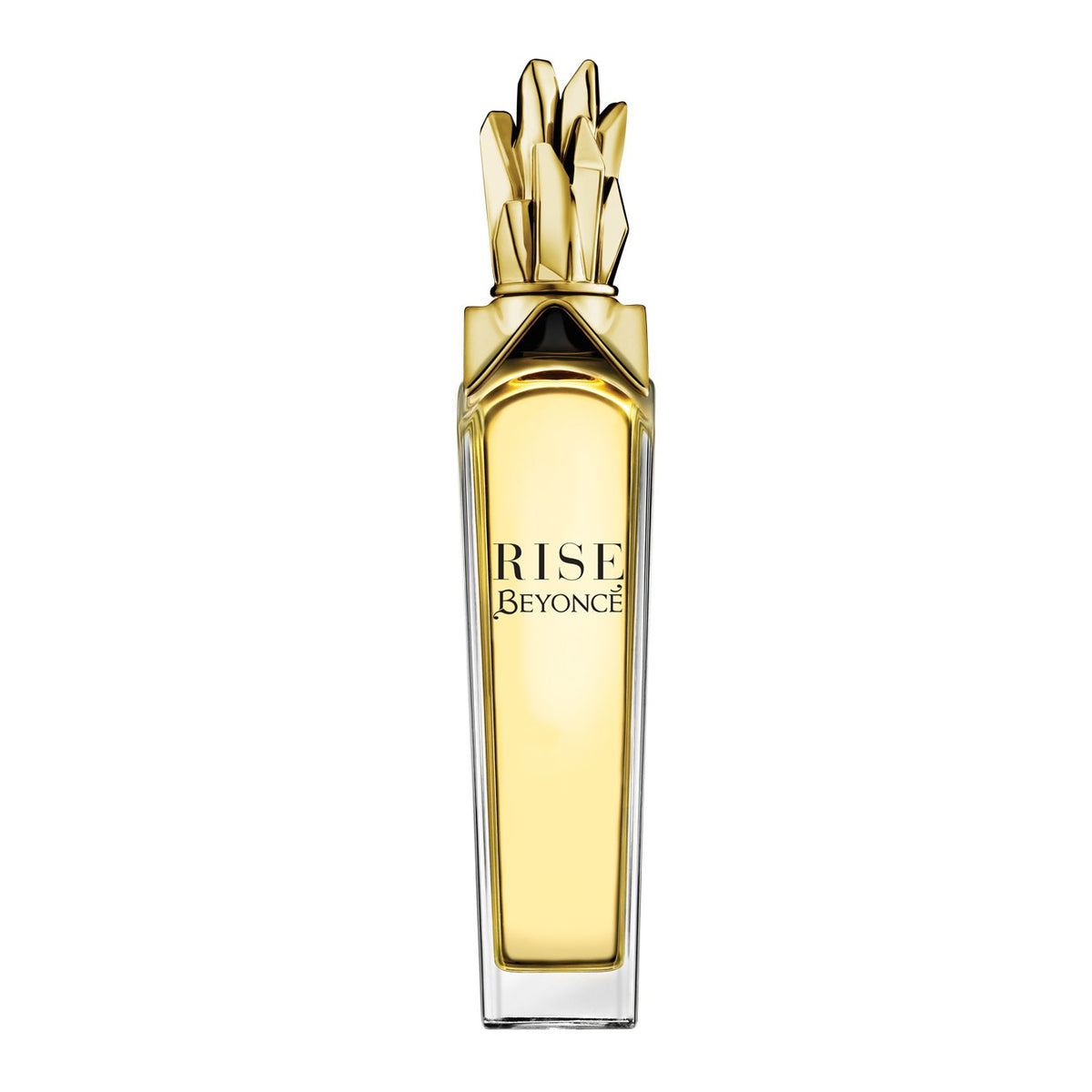 Beyoncé Rise Eau de Parfum bottle closeup for confident daily wear.