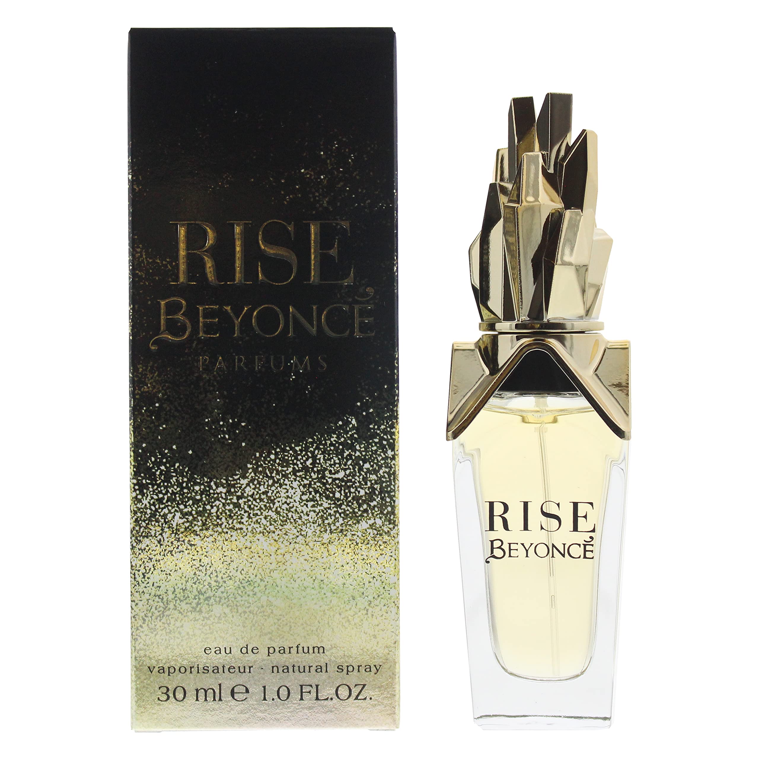 Beyoncé Rise packaging showcases premium presentation.