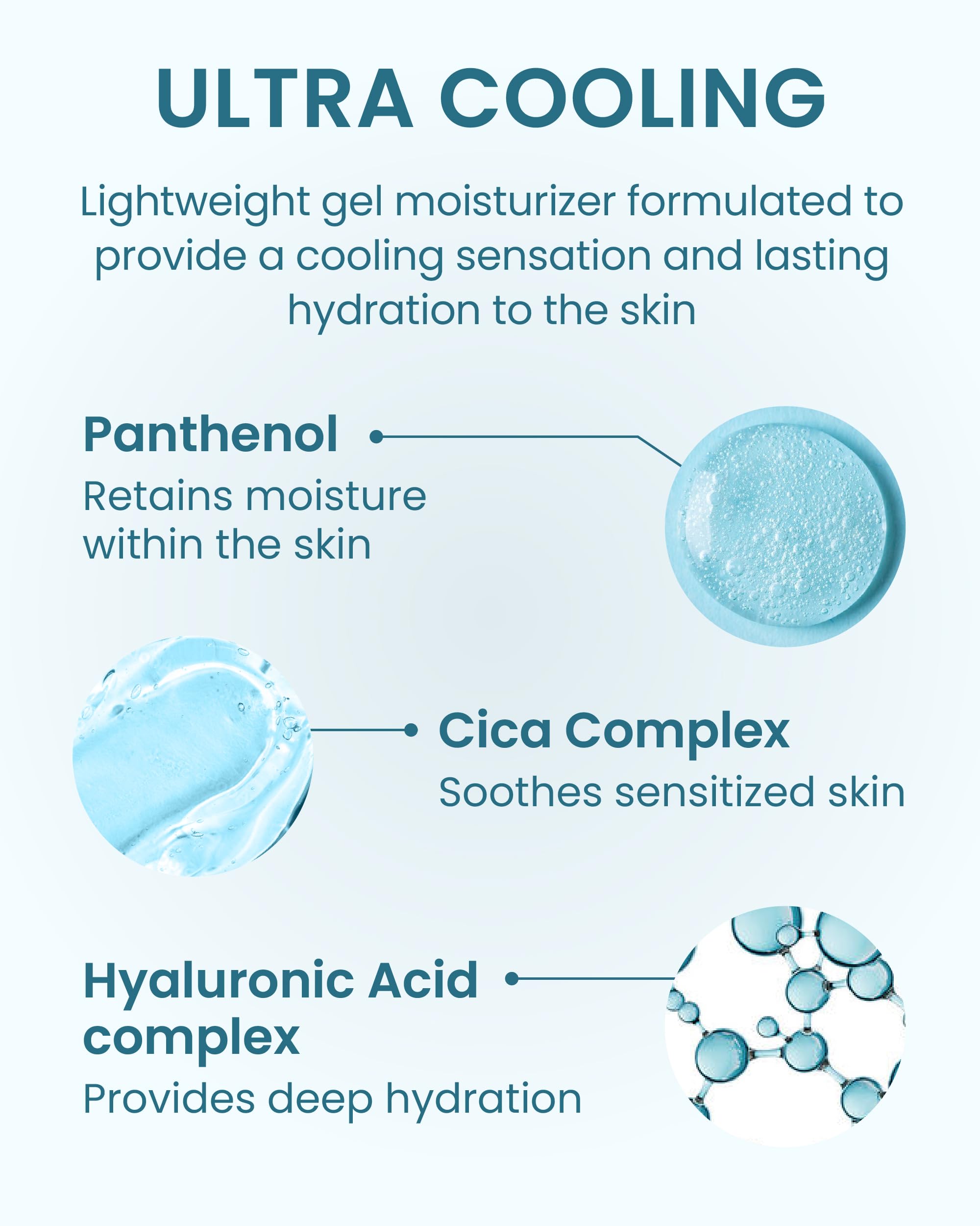 ECO BEYOND Angel Aqua Moisture Cream texture swatch shows rapid absorption and refreshing feel.