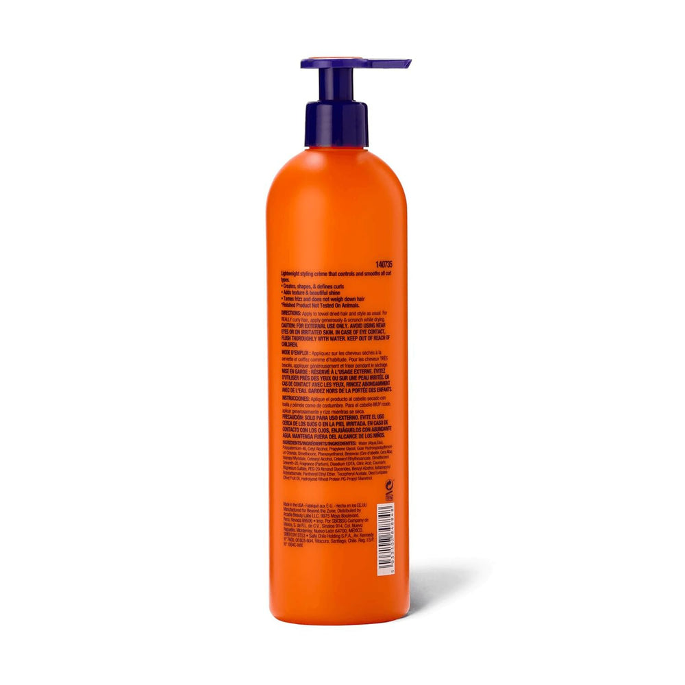 Beyond the Zone Curling Creme reduces frizz while keeping hair non-greasy for a clean finish.