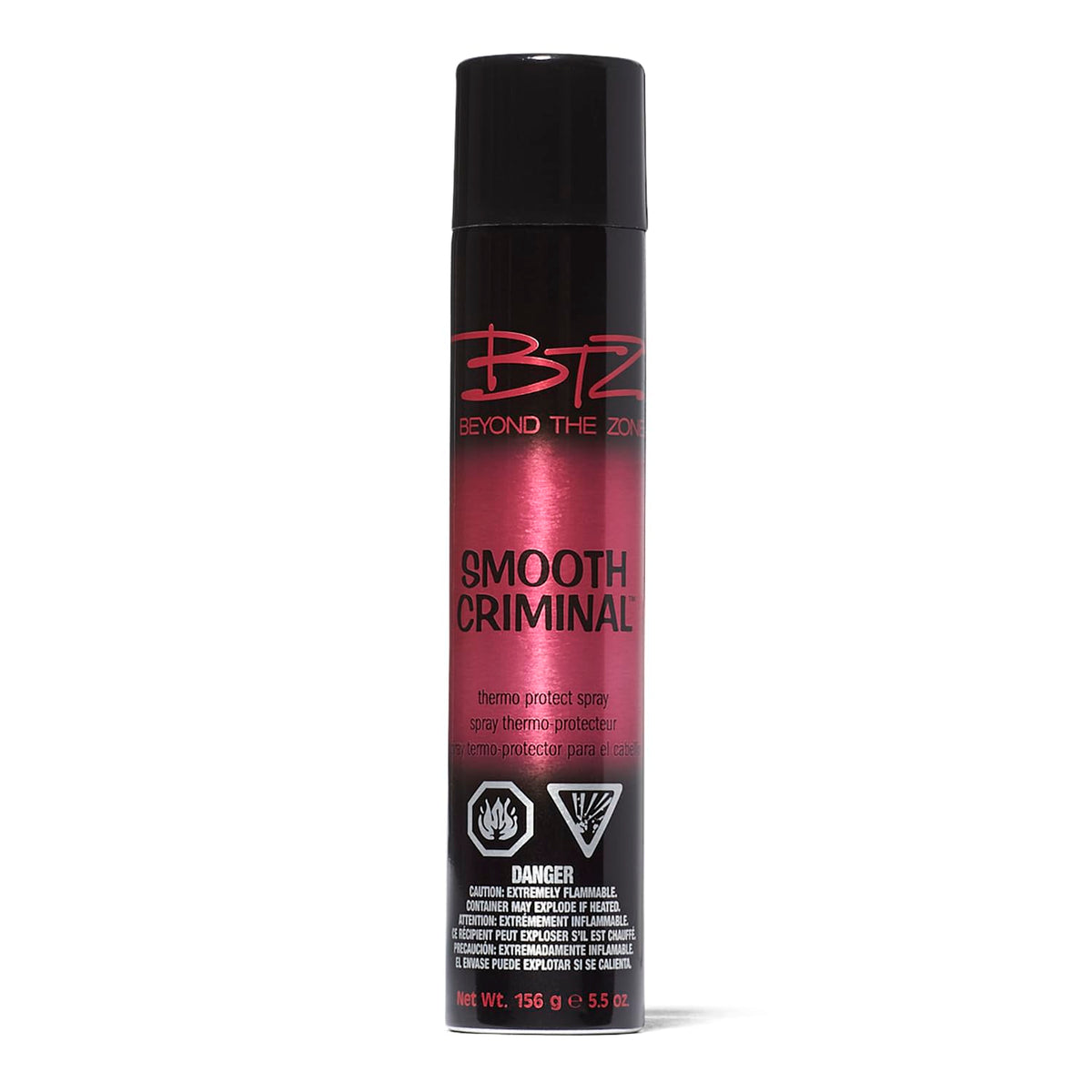 Beyond the Zone Thermo Protect Spray bottle closeup highlights heat protection for hair.