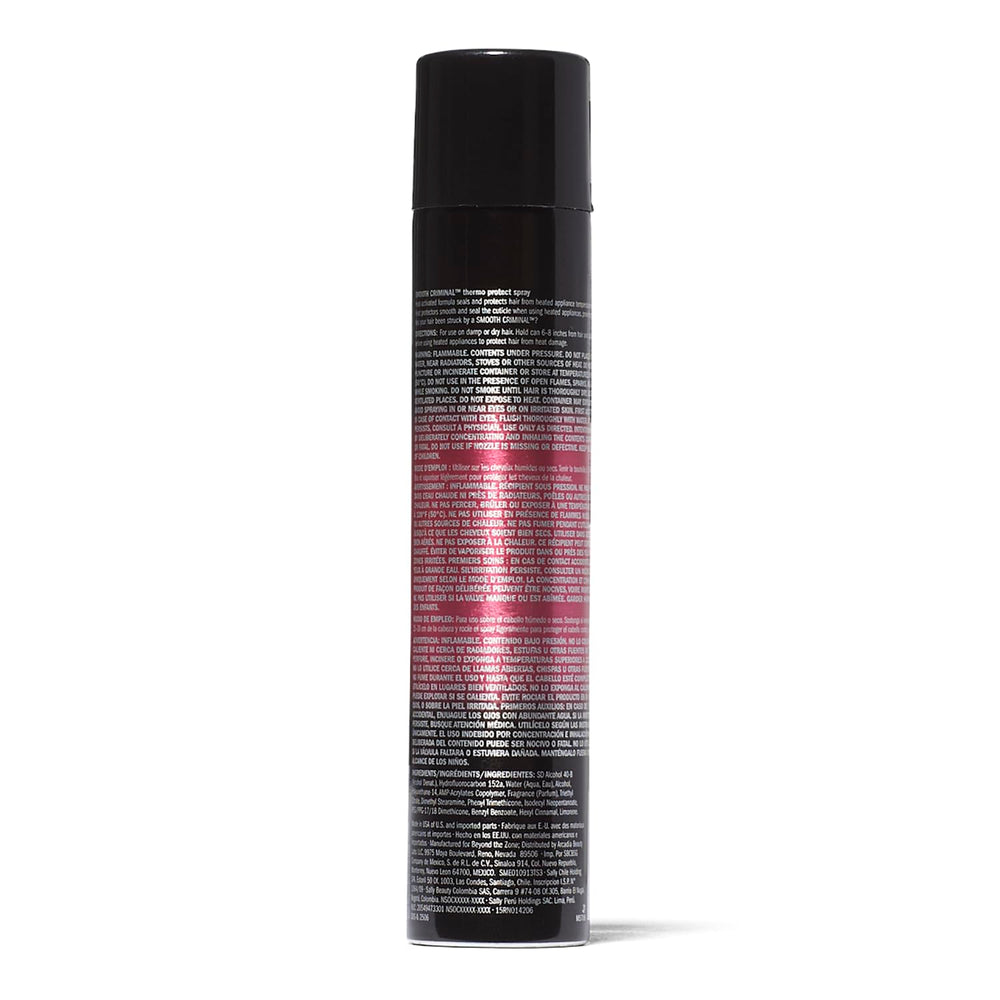 Beyond the Zone Thermo Protect Spray mist application shows heat shield before styling.