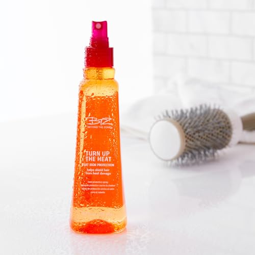Beyond The Zone Turn Up The Heat Protection Spray bottle cap closeup highlighting premium protection.