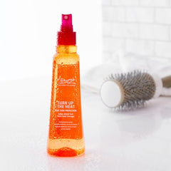 Beyond The Zone Turn Up The Heat Protection Spray bottle cap closeup highlighting premium protection.