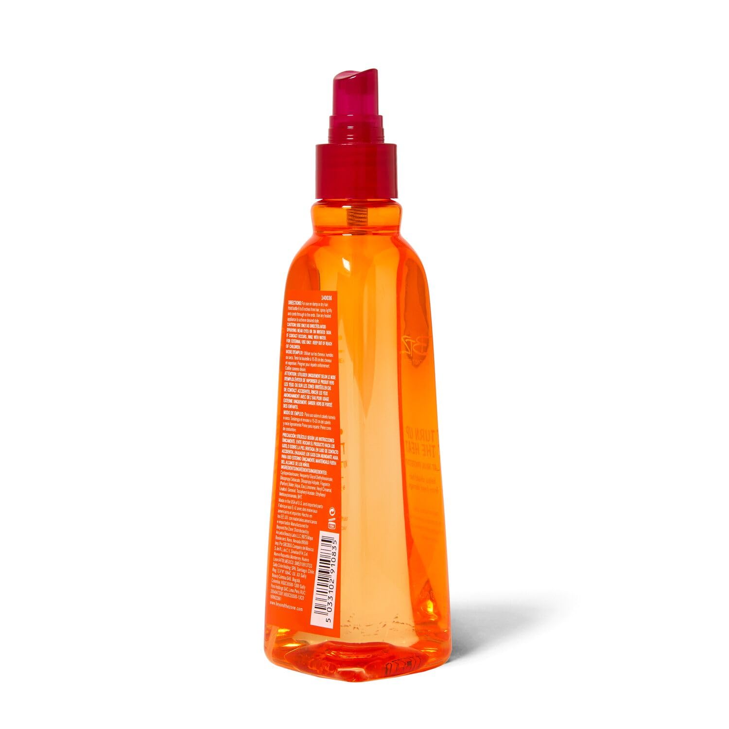 Beyond The Zone Turn Up The Heat Protection Spray protects while flat ironing.
