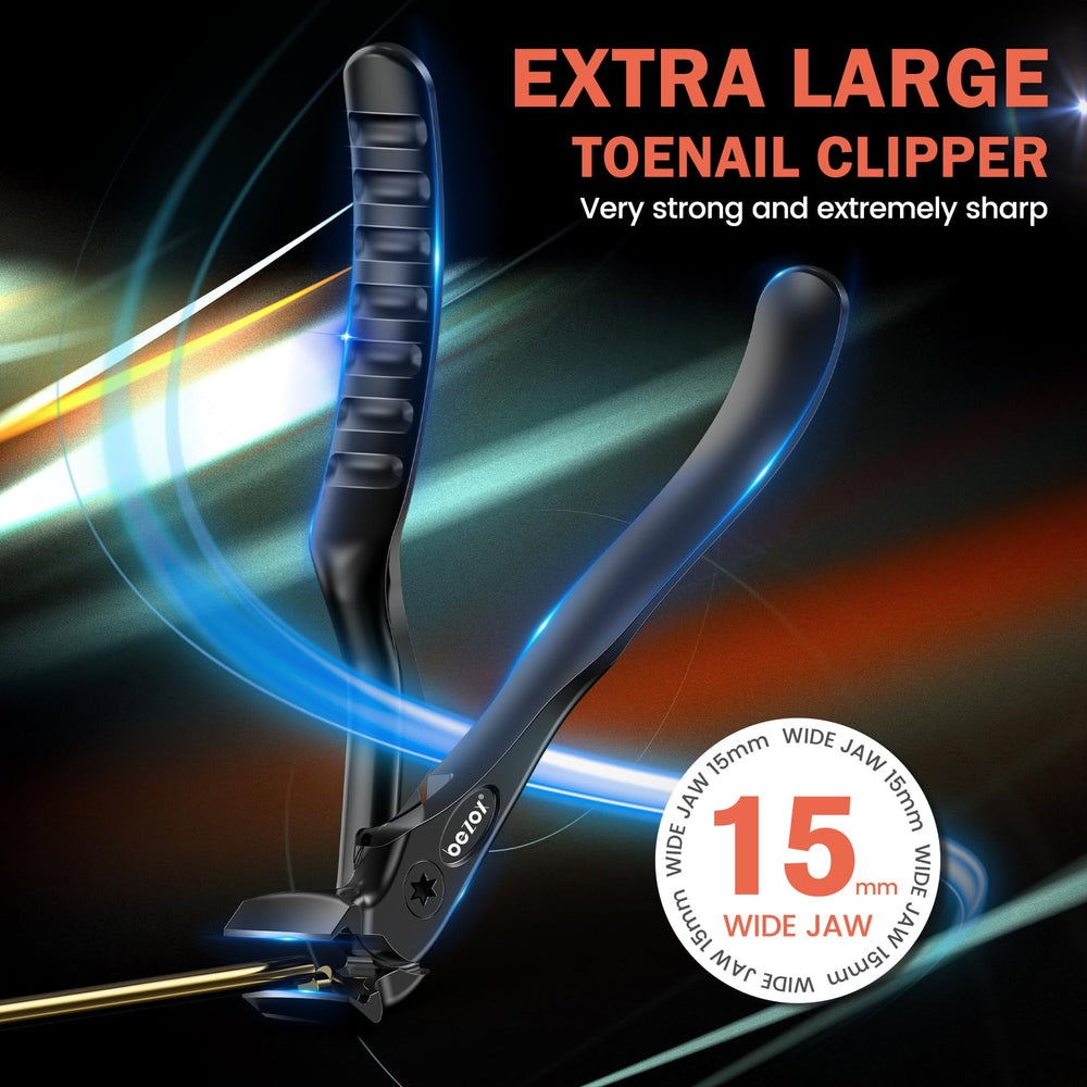 BEZOX 15mm wide jaw clips thick nails with ease