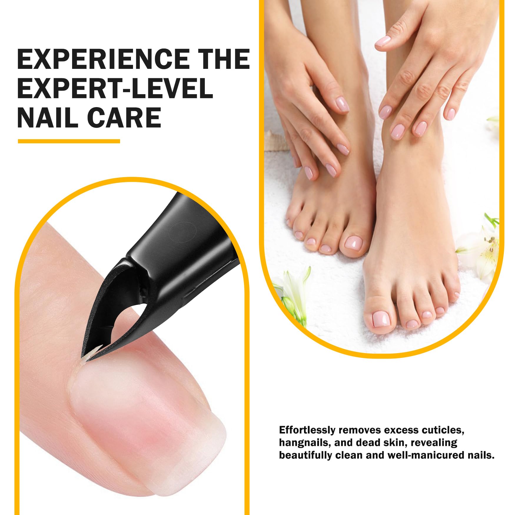 BEZOX cuticle trimmer close-up bite for precise trimming