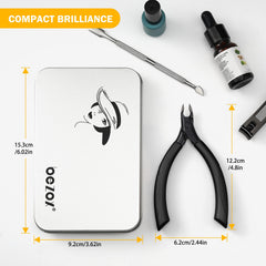 BEZOX cuticle trimmer silicone handle for comfortable grip during use