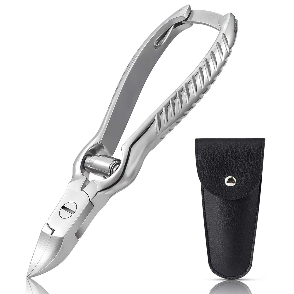 BEZOX heavy-duty podiatrist toenail clippers show a robust build for thick nails and precise cuts.