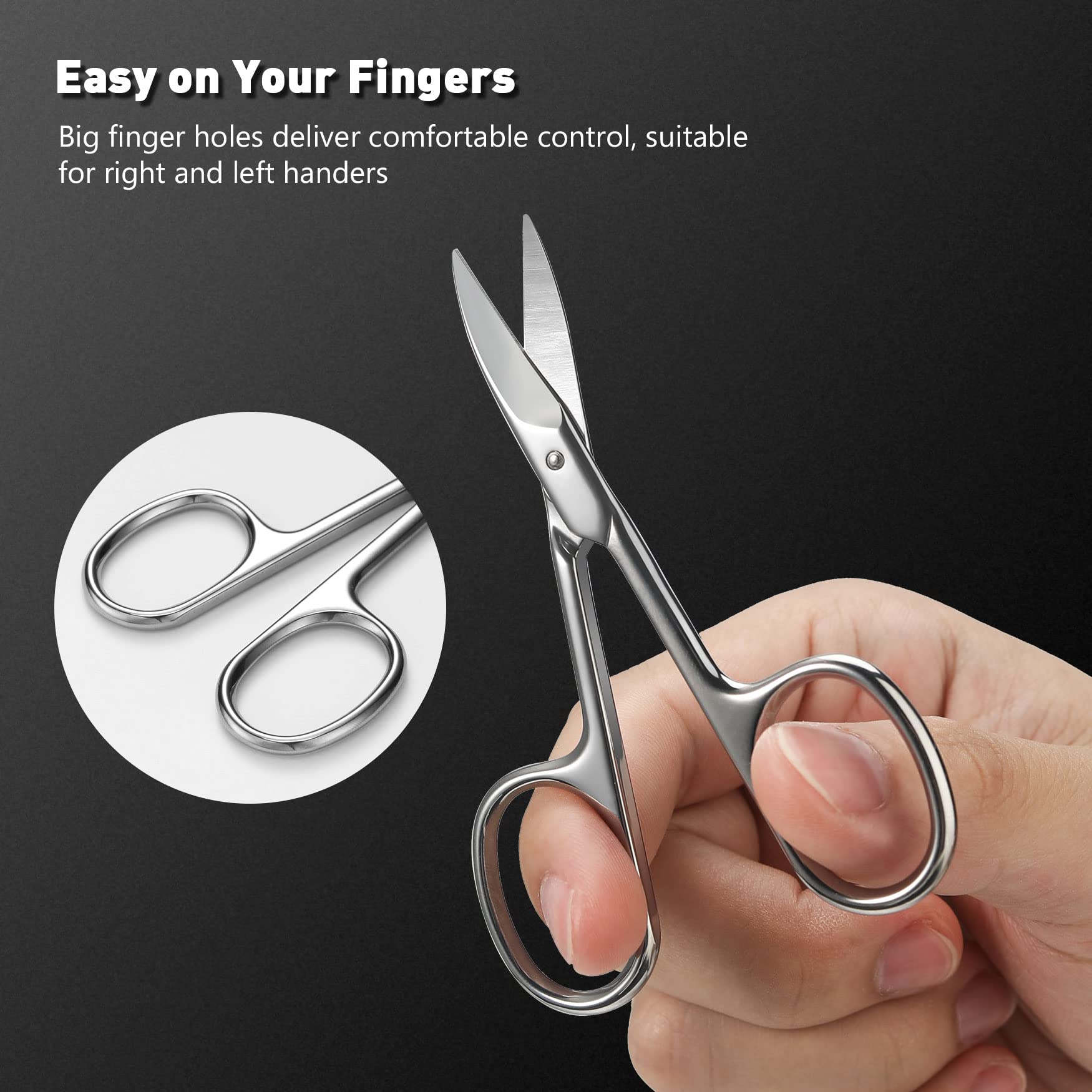 BEZOX Nail Scissors carry case keeps tools organized on the go