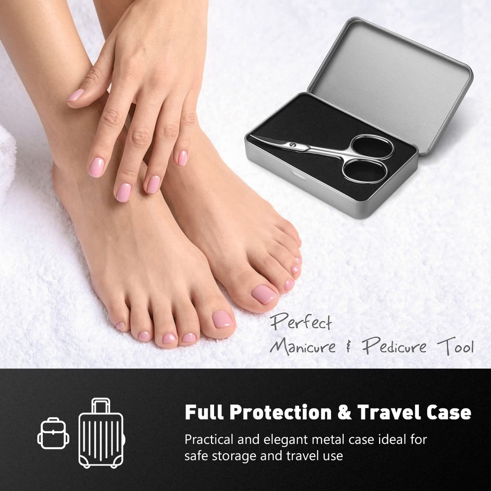 BEZOX Nail Scissors travel-friendly design fits in bags and purses