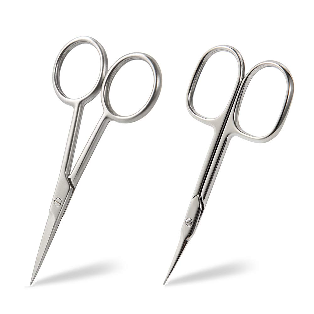 BEZOX small scissors packaging in a travel tin, ideal for on-the-go grooming.