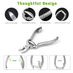 BEZOX stainless steel handle design supports secure, comfortable grip during trimming.