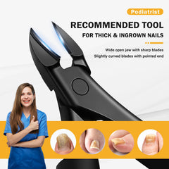 BEZOX stainless-steel toe nail clippers with anti-rust finish for durability