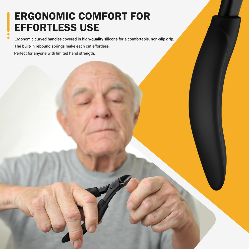 BEZOX toe-nail-clippers-for-seniors designed for easy use with limited grip