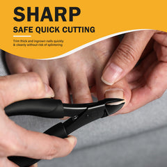 BEZOX toe nail clippers thick-nails with long jaws reaching deep grooves