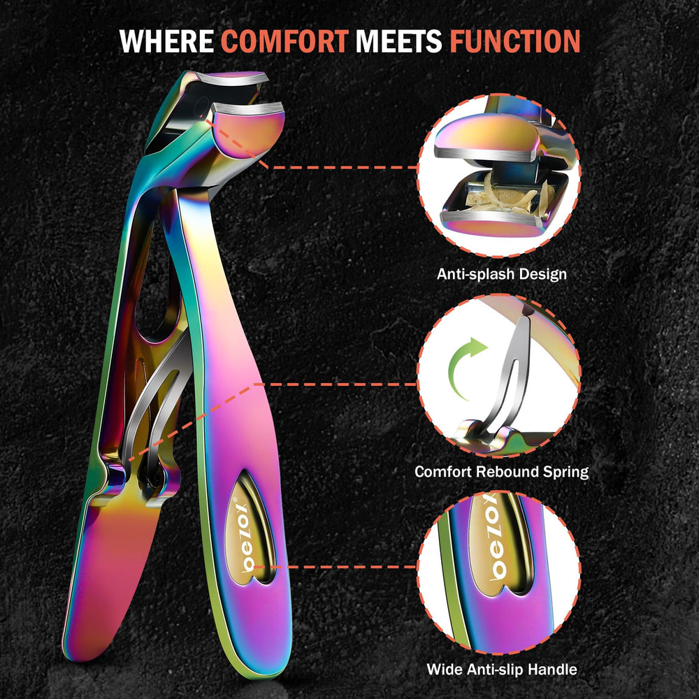 BEZOX clipper catcher anti-splash shown catching clippings for cleaner grooming
