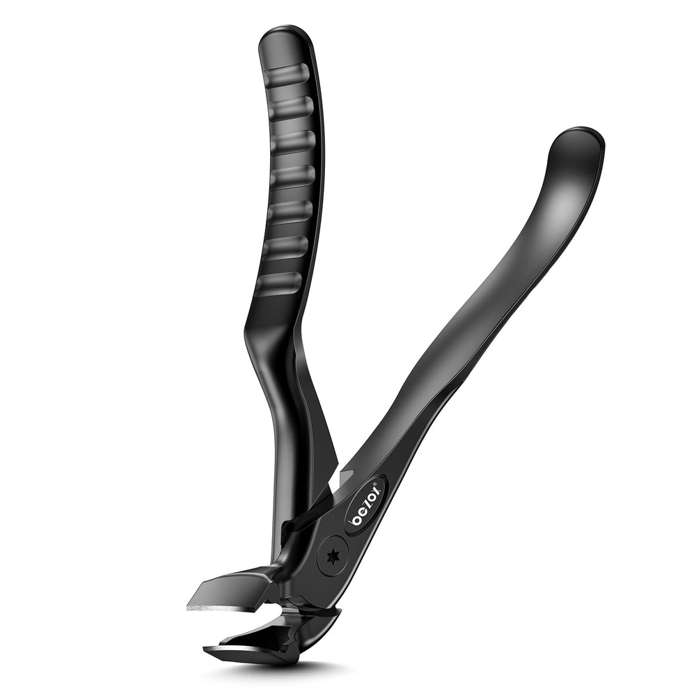 BEZOX toenail clippers long-handle curved head close-up for thick-nail trimming