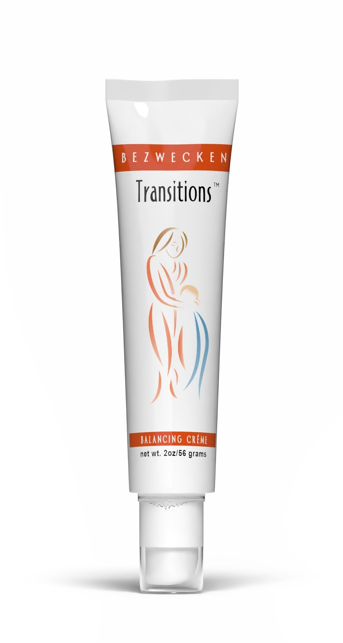 Bezwecken Transitions 2oz bottle shows paraben-free wrinkle treatment for face and neck.