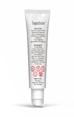 Bezwecken Transitions face application demonstrates creamy texture for evening skincare.