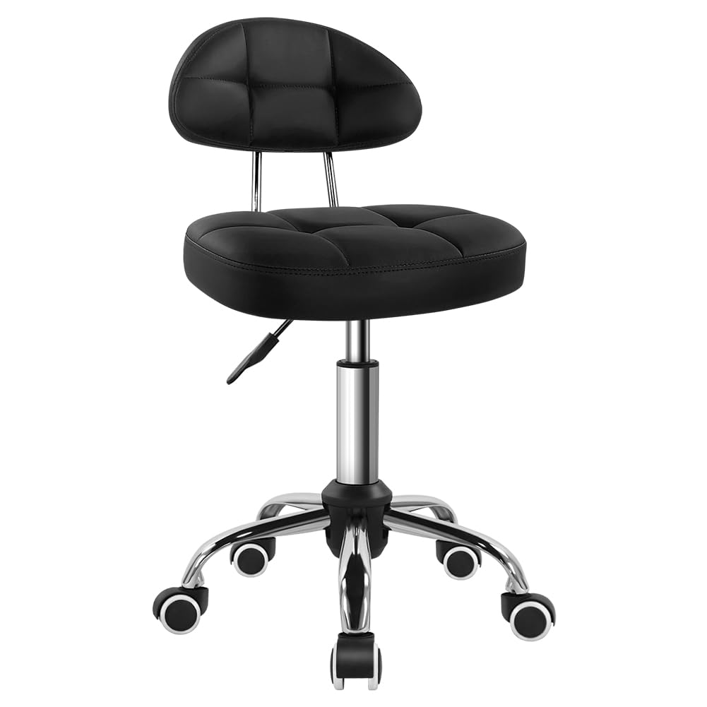 BFTOU black square stool side view showing compact form for tight spaces