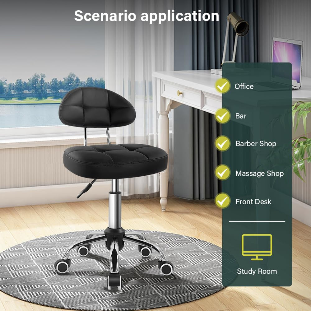 BFTOU height-adjustable stool range from 19.3 to 25.4 inches
