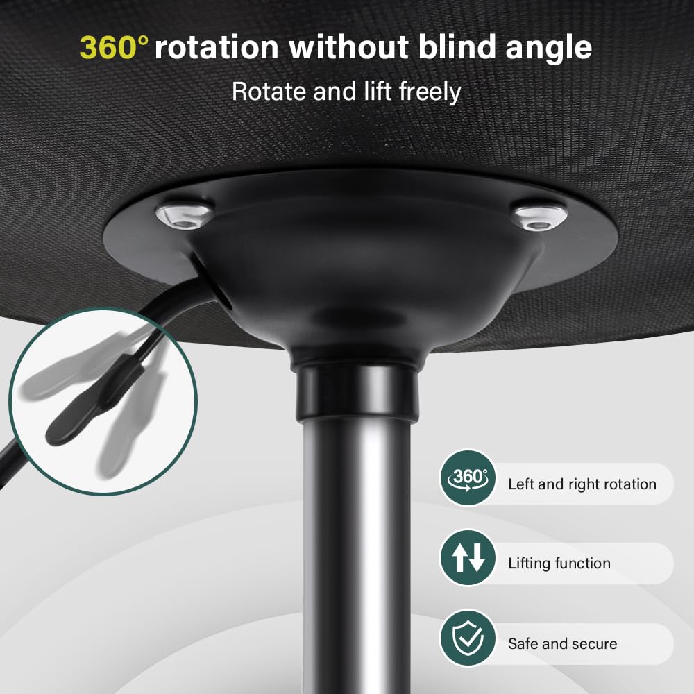 BFTOU stool wheels enable smooth 360-degree movement on various floors