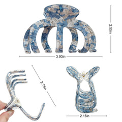 Bgffuy extra large octopus hair clip 4-inch jaw close-up for secure grip