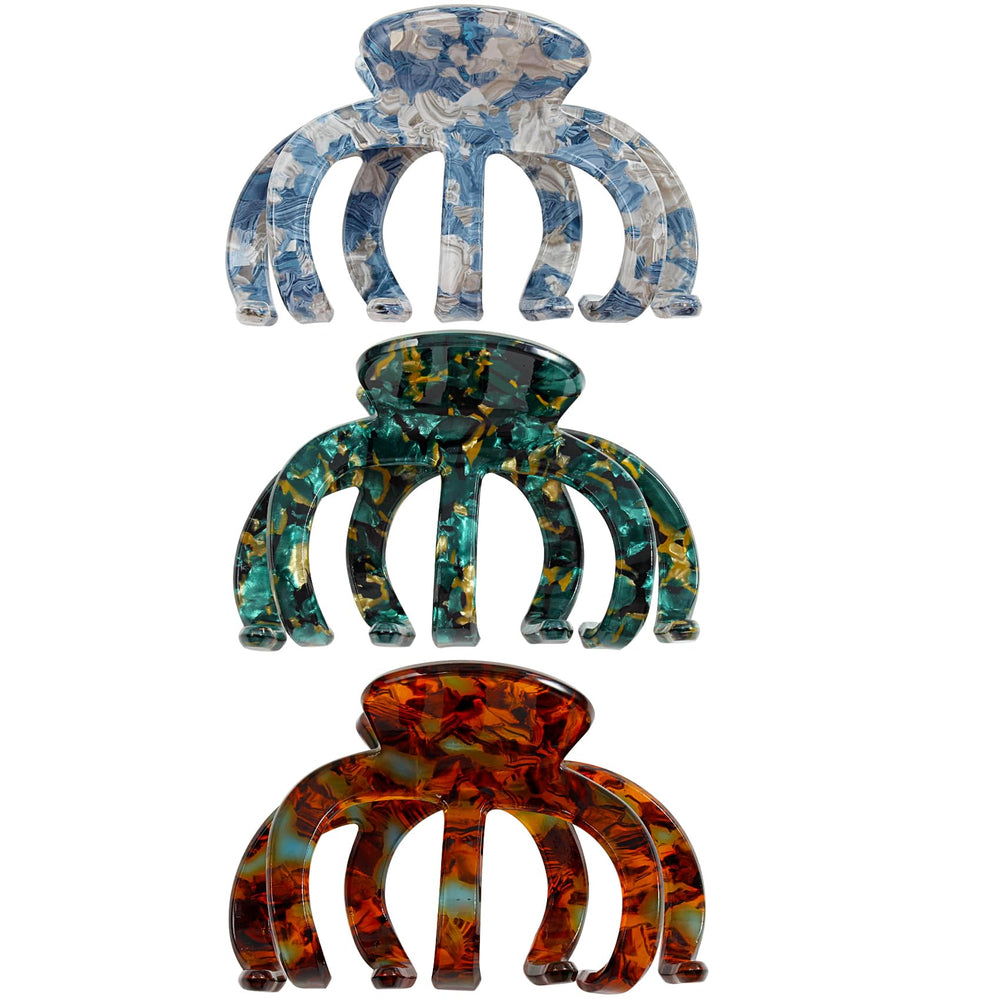 Bgffuy octopus hair clip close-up showing acetate material for sturdy hold