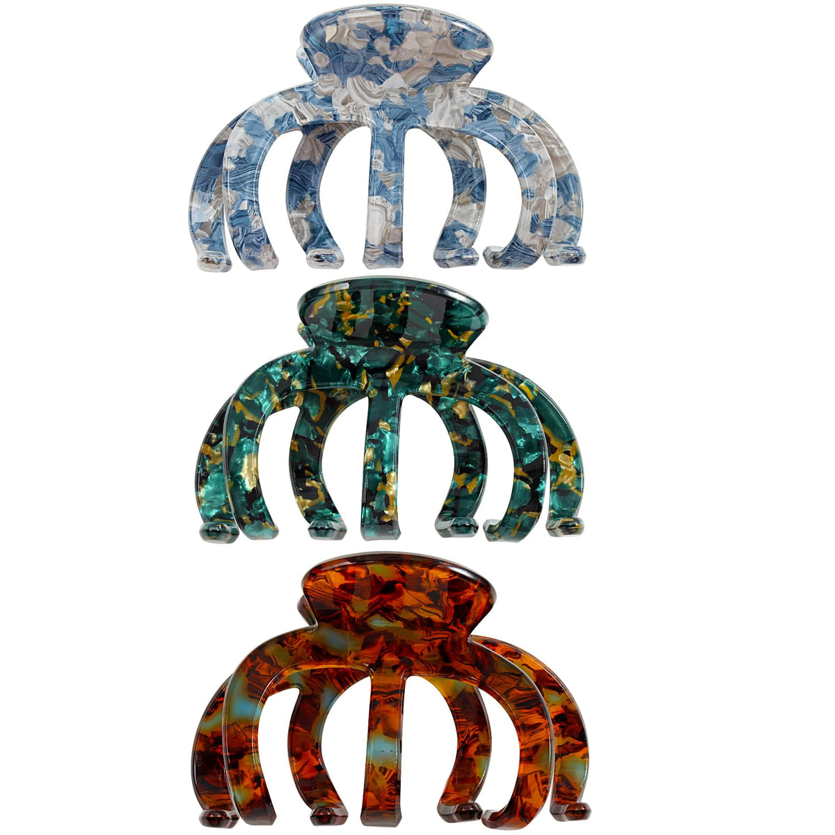 Bgffuy octopus hair clip close-up showing acetate material for sturdy hold