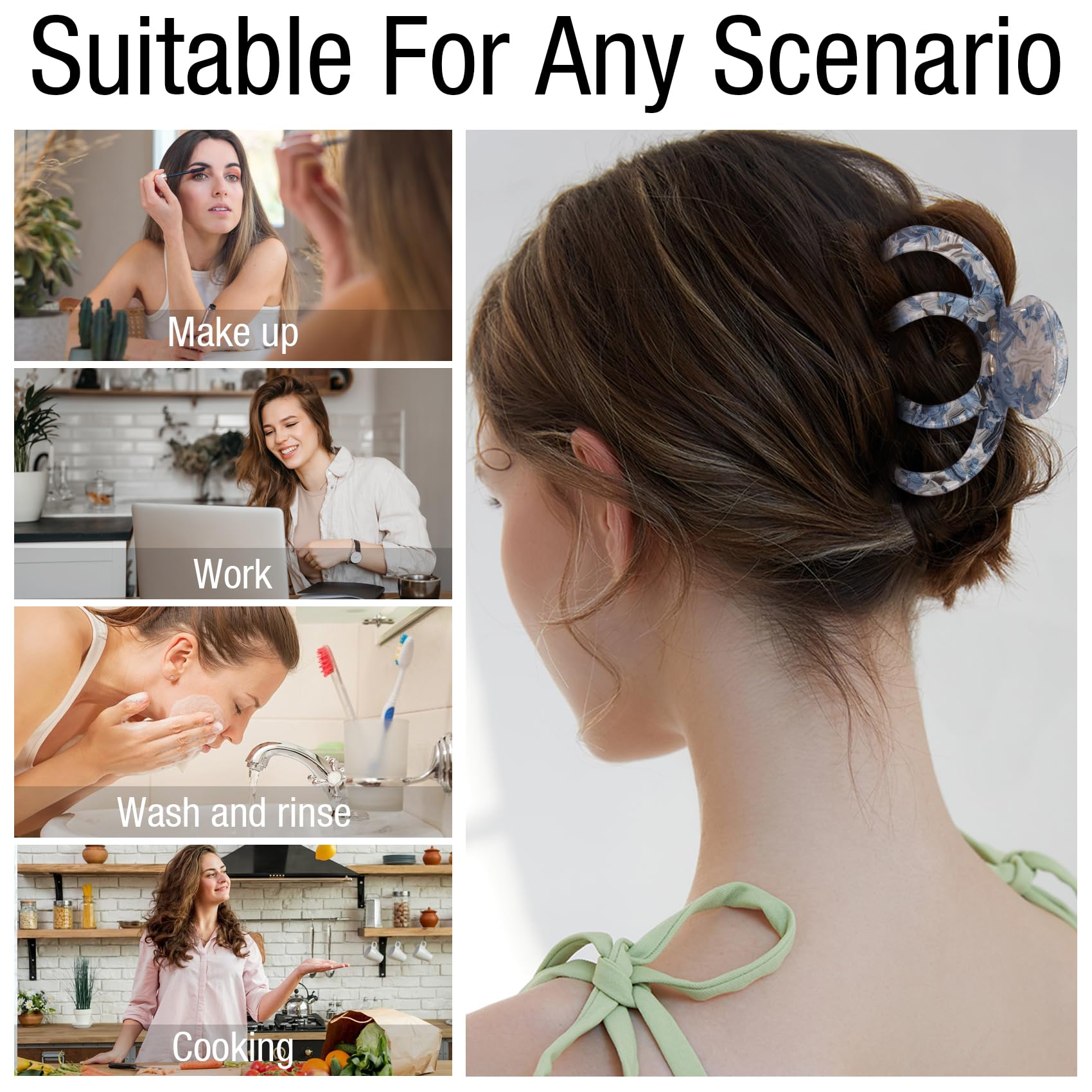 Bgffuy octopus hair clip polished surface highlights smooth finish and fashion-forward look