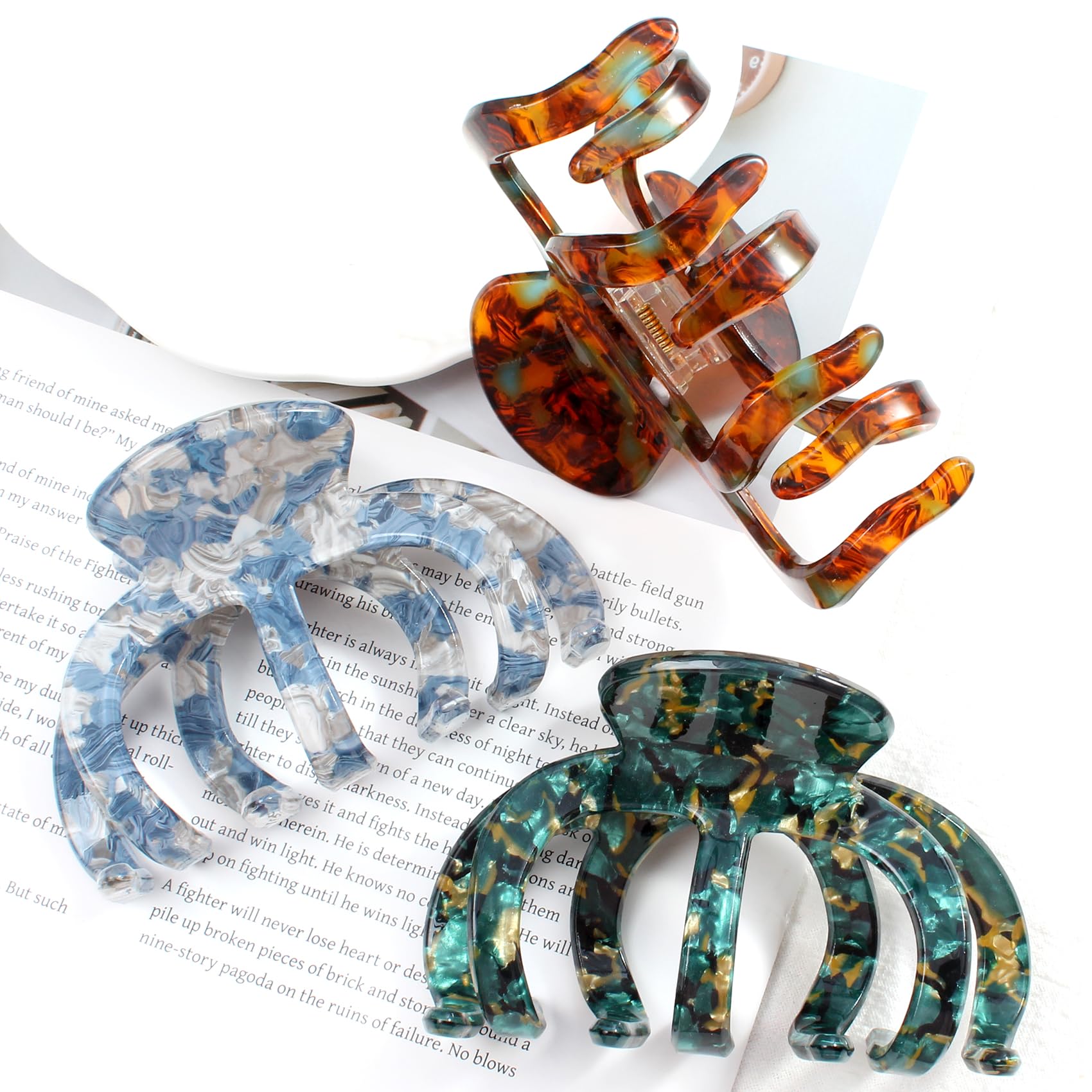 Bgffuy octopus hair clip styled for party or wedding day look