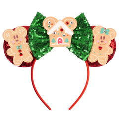 bianbaistar gingerbread mouse ears headband adds festive flair for holiday photos