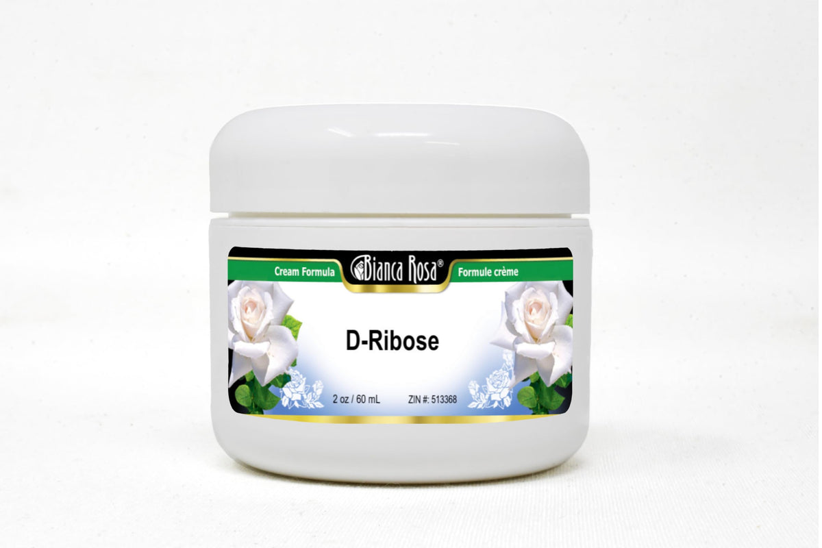 Bianca Rosa D-Ribose Cream 2oz tube close-up showing compact packaging for daily hydration