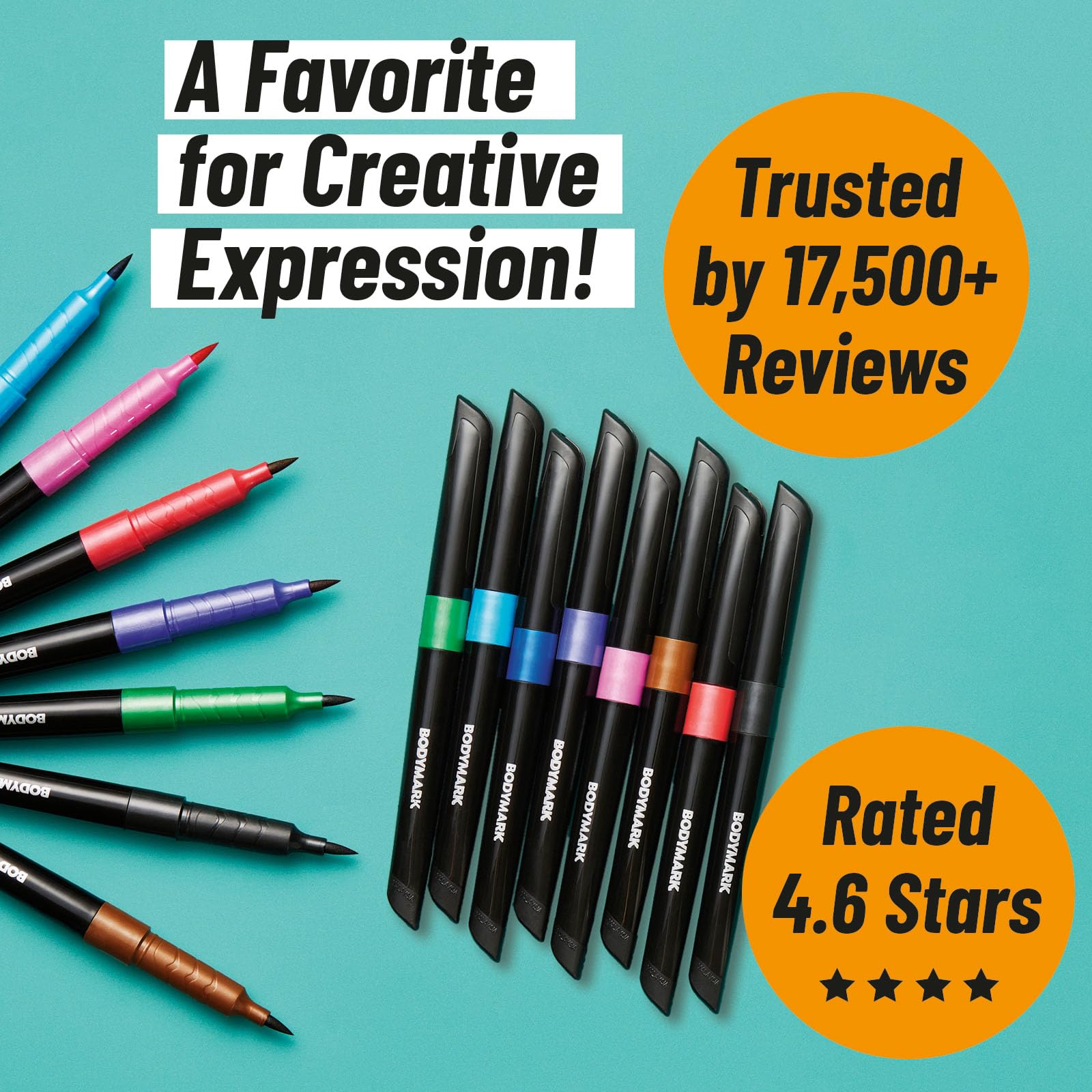 BIC BodyMark skin-safe cosmetic ink supports creative self-expression.