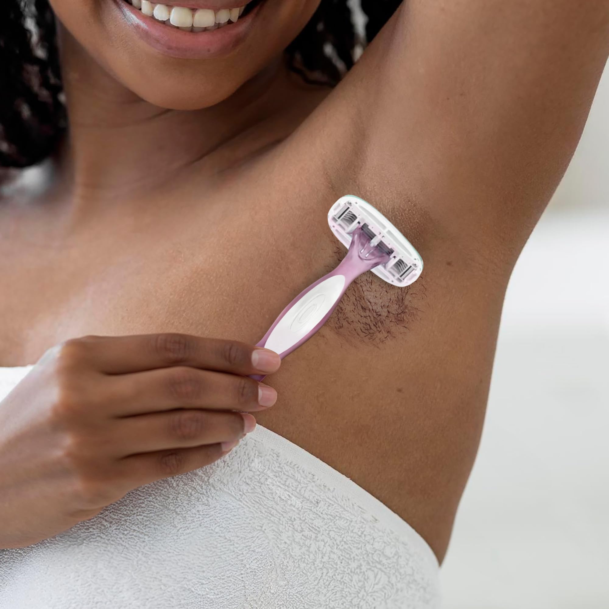 BIC Soleil 5 Sensitive razor pack teal-pink handles offers 10-pack convenience.