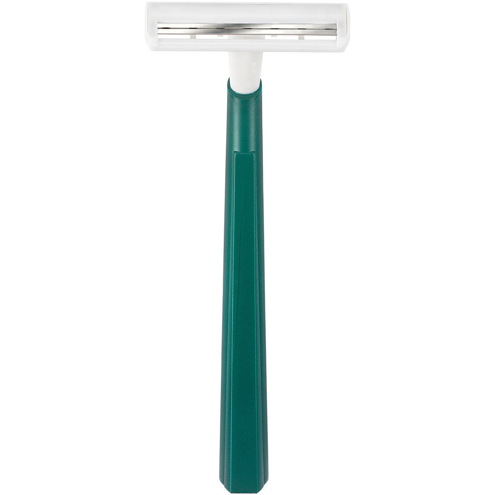 BIC Twin Select razor with slim head and long handle for precise control.