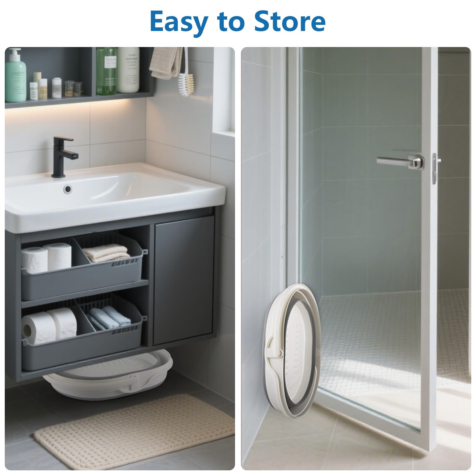 Bidful durable PP-TPR foot tub for long-lasting use.