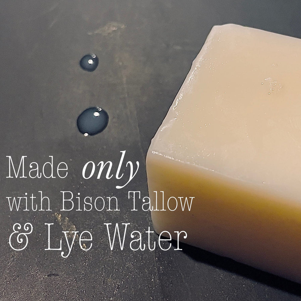 Big Crazy Buffalo Buff Bar for face and body use image showing gentle cleansing.