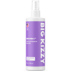 Big Kizzy Remover 1 bottle front view for fast tape-in removal.