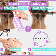 Big Kizzy Remover 2 panel removal shows extensions separating easily