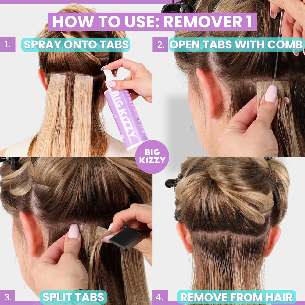 Big Kizzy Remover 2 residue spray lifts adhesive without harming natural hair