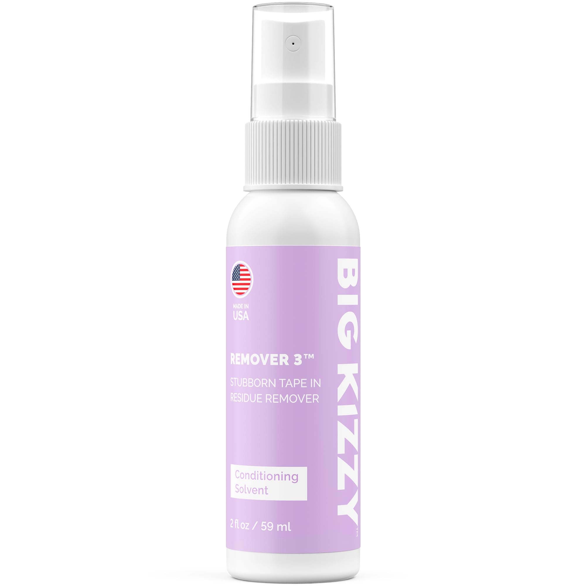 Big Kizzy Remover 3 adhesivo residual de cinta de extensión para cabello suave