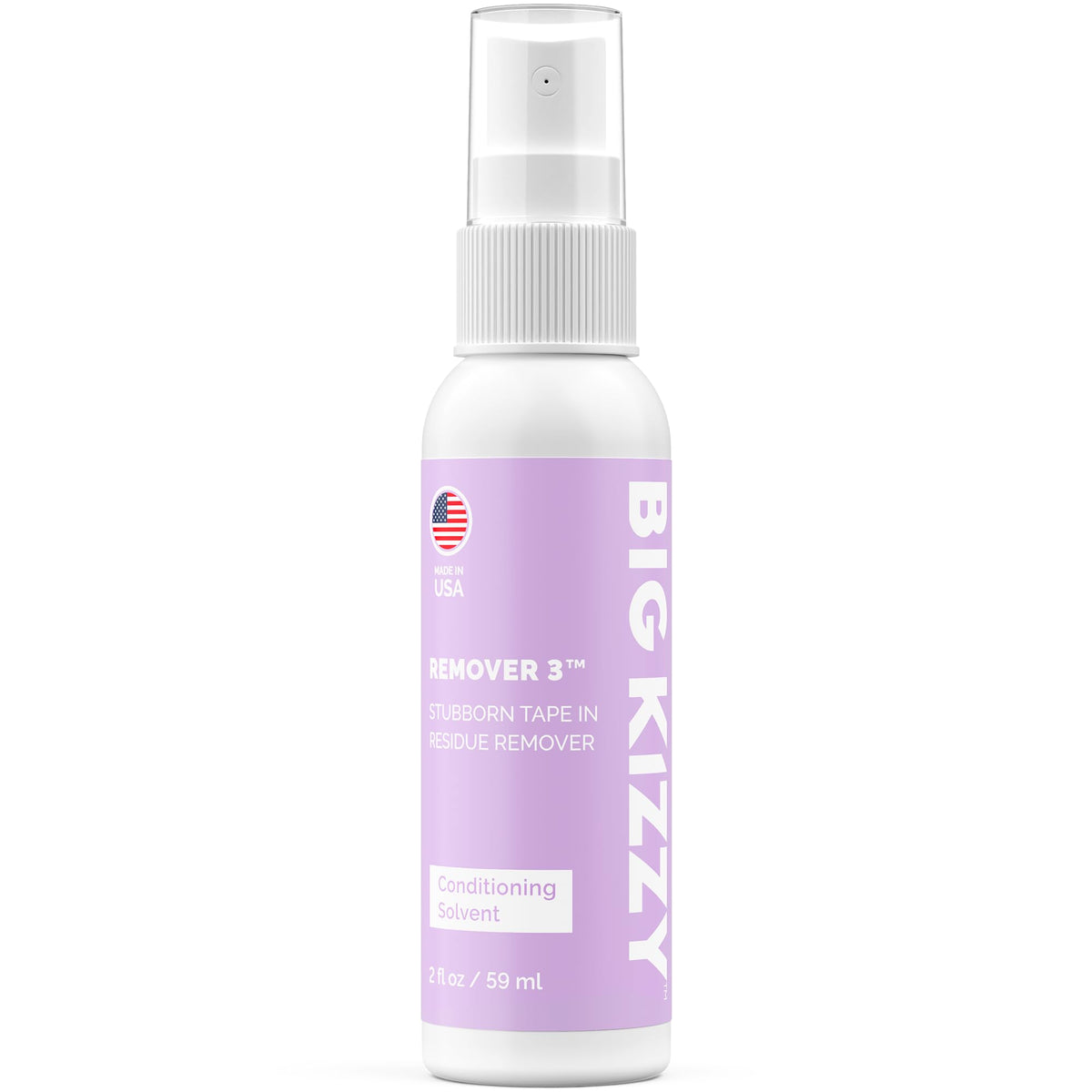 Big Kizzy Remover 3 adhesivo residual de cinta de extensión para cabello suave