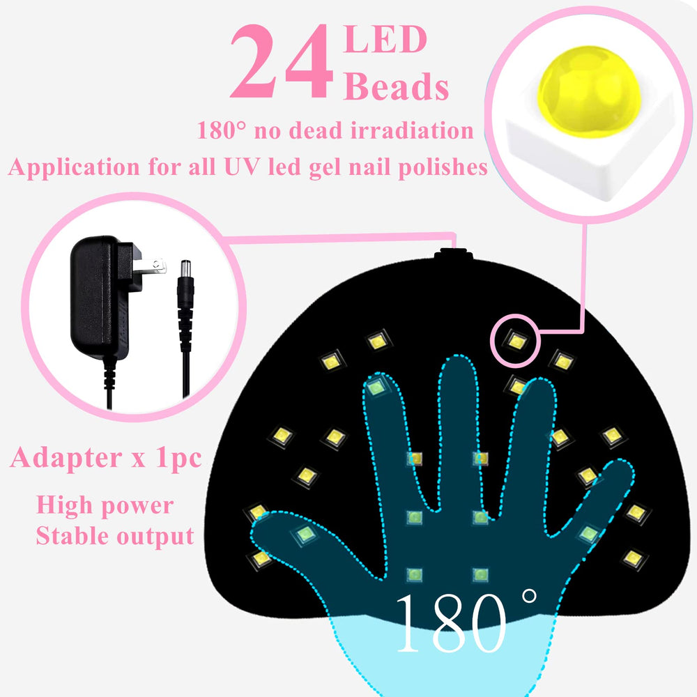 BIGBEAR UV Nail Lamp auto-sensor enables hands-in, hands-out operation